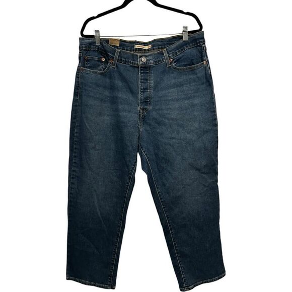 Levi's Wedgie Straight Medium Wash Denim Jeans Size 20W NWT Classic Casual - Picture 1 of 10